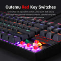 Redragon Kumara K552 TKL Rainbow Backlight Mechanical Gaming Keyboard With Outemu Red Switch