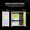 Corsair iCUE 5000D RGB Airflow White E-ATX Mid Tower Case
