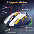 Ant Esports GM333 Gaming Mouse (Blue-White-Yellow)