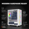 Coco Sports Nova X770 White ARGB M-ATX Mini Tower Case
