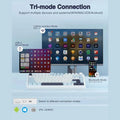 Aula F75 Wireless Tri Mode RGB 75 Percent Mechanical Gaming White and Blue Keyboard With Ice Vein Switch