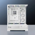 Dawg Y 990 ARGB E-ATX Mid Tower White Case with Pre-installed 360mm AIO Cooler