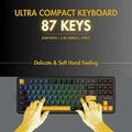 Aula F87 Wireless Tri Mode RGB Mechanical Gaming Thunder Black Keyboard With Graywood Switch