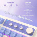 Aula S99 Tri-Mode Membrane Wireless Blue and White Gaming Keyboard