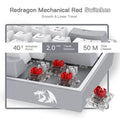 Redragon Fizz K617 White and Grey Mechanical RGB Gaming Keyboard With Red Switch