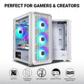 Ant Esports 205 Mini 6F ARGB White M-ATX Case