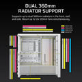 CORSAIR Frame 4000D RS ARGB White E-ATX Mid Tower Case