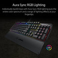 Asus TUF Gaming K3 RGB Mechanical Gaming Keyboard Red Linear Switches