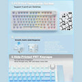 Aula F75 Side Engraved Keycaps Wireless Tri Mode RGB 75 Percent Mechanical Gaming Gradient Blue Keyboard With Star Vector Switch