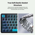 Aula F87 Wireless Tri Mode RGB Mechanical Gaming Blue and Cyan Keyboard With Graywood V4 Switch