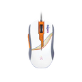 Fingers CubikCombo Rangeela Series RGB White & Orange-Grey Keyboard and Mouse