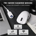 Aula SC800 Tri-Mode Wireless White Gaming Mouse