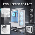 Coco Sports RAMPAGE 3000D White ARGB E-ATX Mid Tower Case